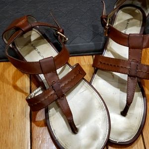 Leather gladiator sandals
